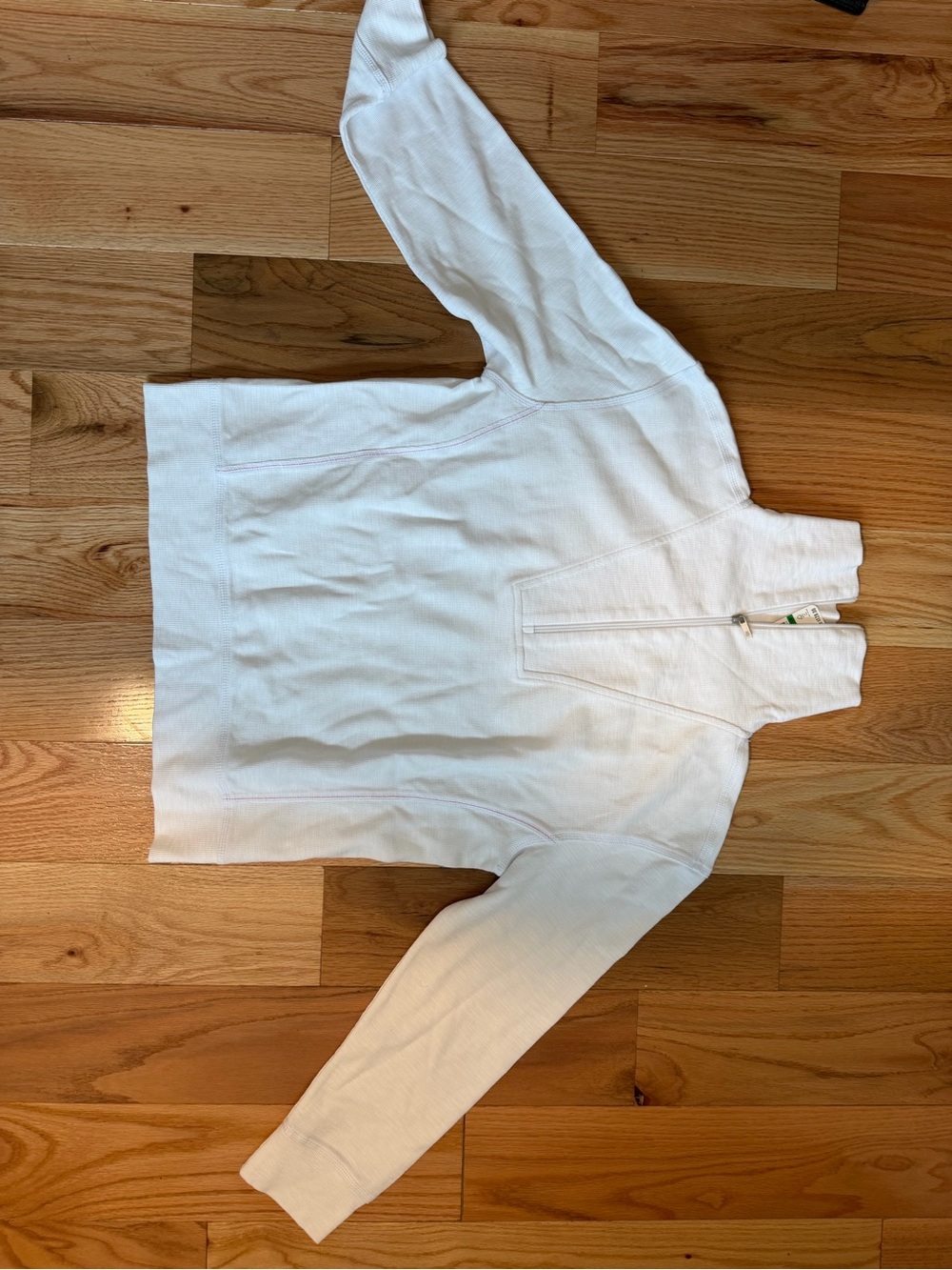 Tommy Bahama White Quarter-Zip Ribbed Sweater